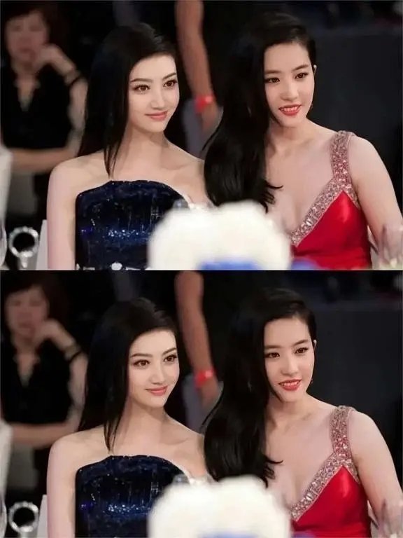 景甜早期这么美吗，站在刘亦菲身边也没有被压下去 