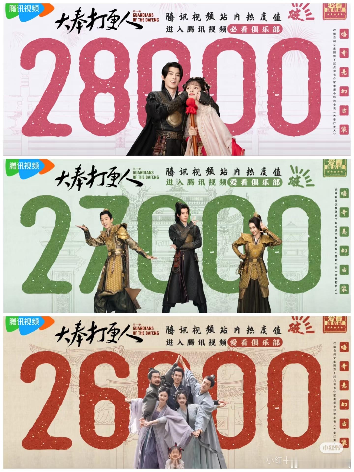 大奉打更人热度 《大奉打更人》首播两日，站内评分9.1，热度接近破30000，网