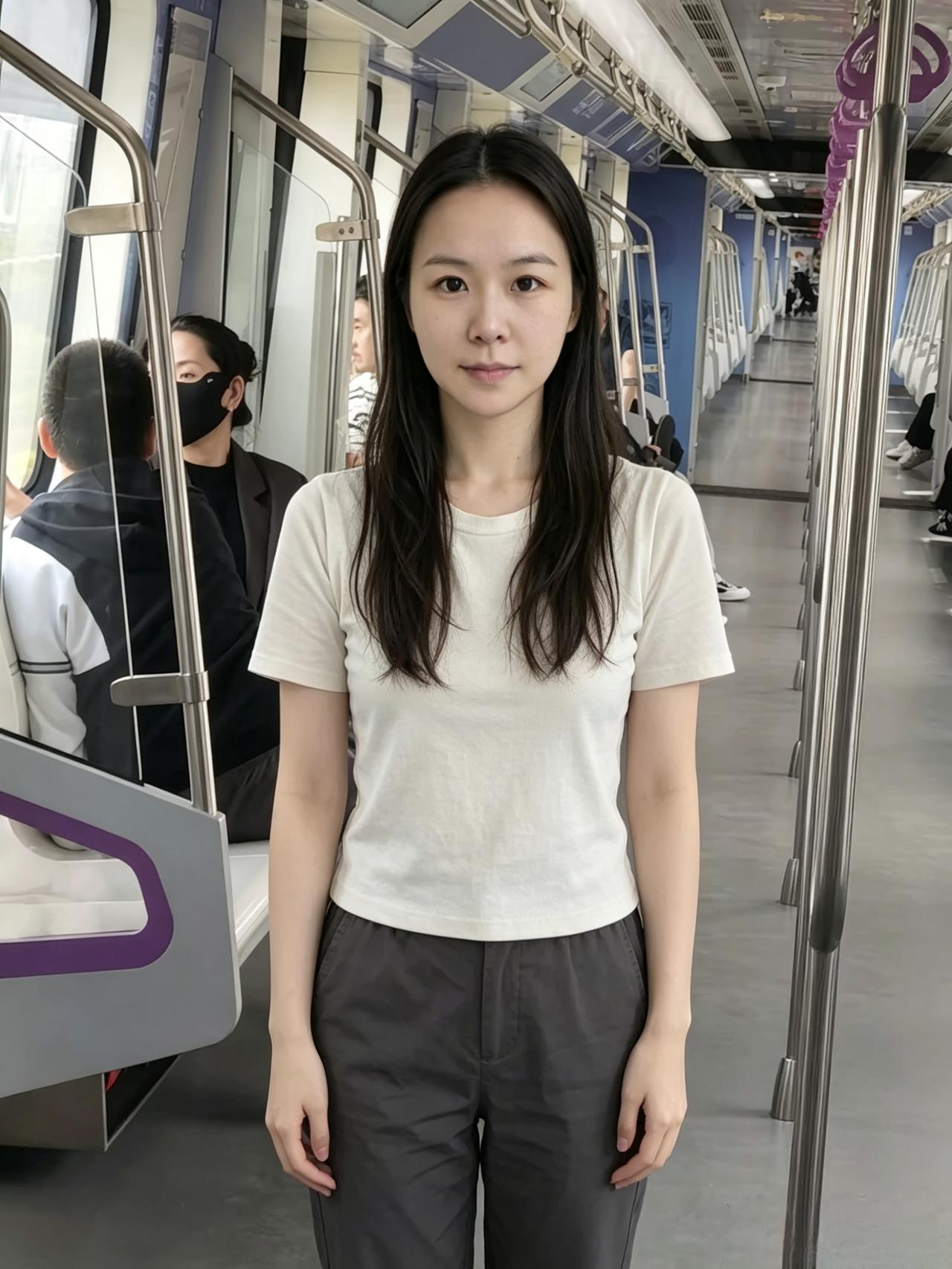 素衫映素容，风过影匆匆。
不借铅华色，天然自不同。