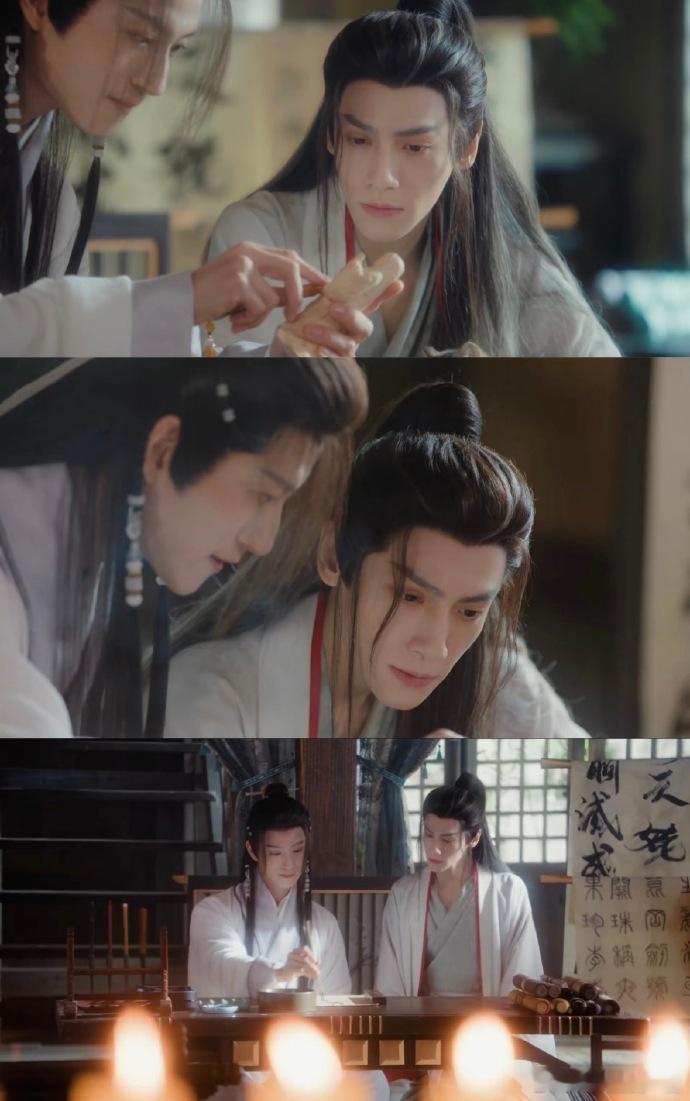 张峻宁一下就搂住了罗云熙的腰这张照片把《水龙吟》的悲伤情节带入了一个新层次。张峻