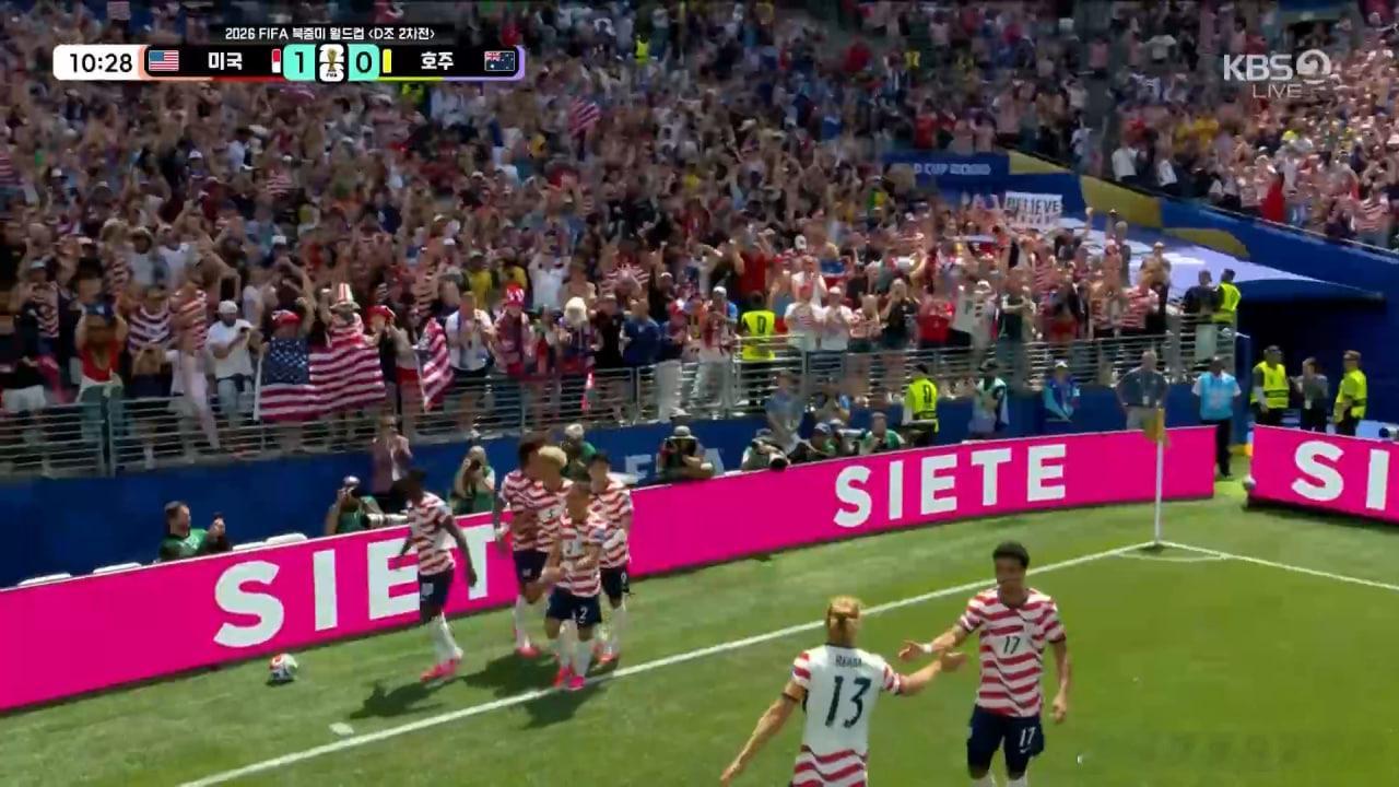 美国vs澳大利亚美国1比0澳大利亚2026世界杯 🚨 僵局打破！1-0！澳大利