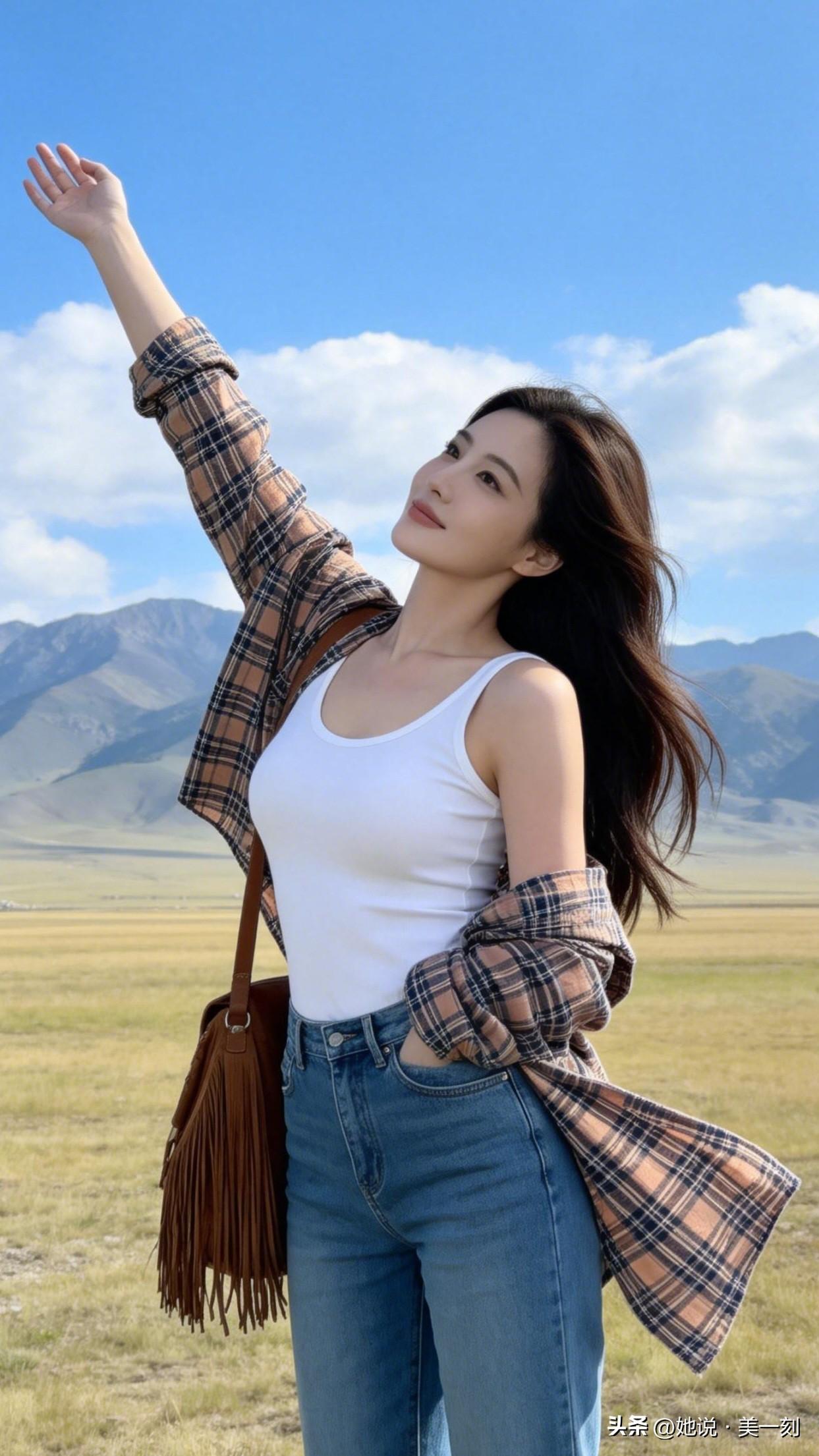 自由自在的旅行，拥抱大自然的美景！怎样才能把女生拍出清纯的感觉