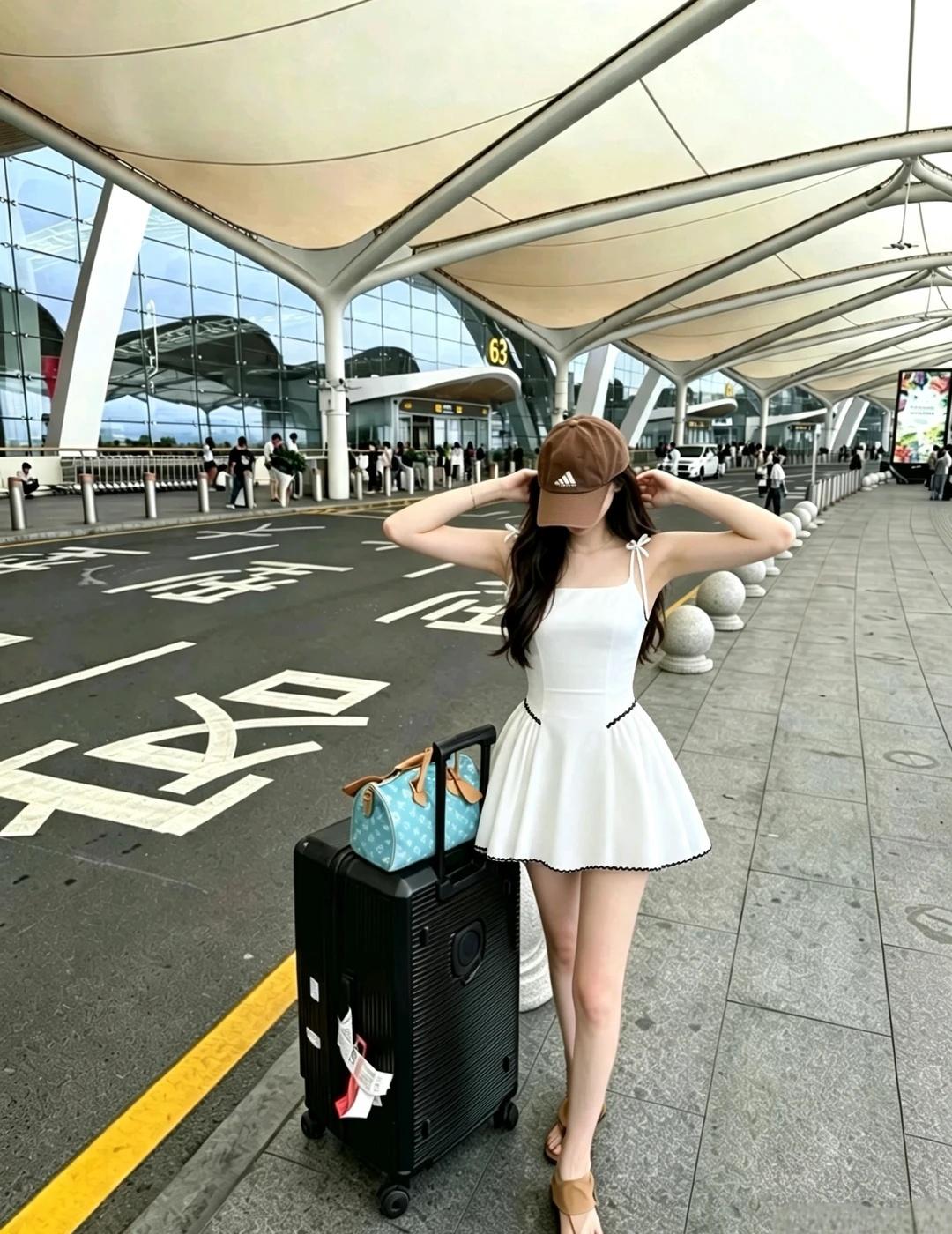 柳柳你太美了！就是这个白裙子好看啊！✈️
明星同款 明星穿搭 徐绿杨 徐绿杨柳柳