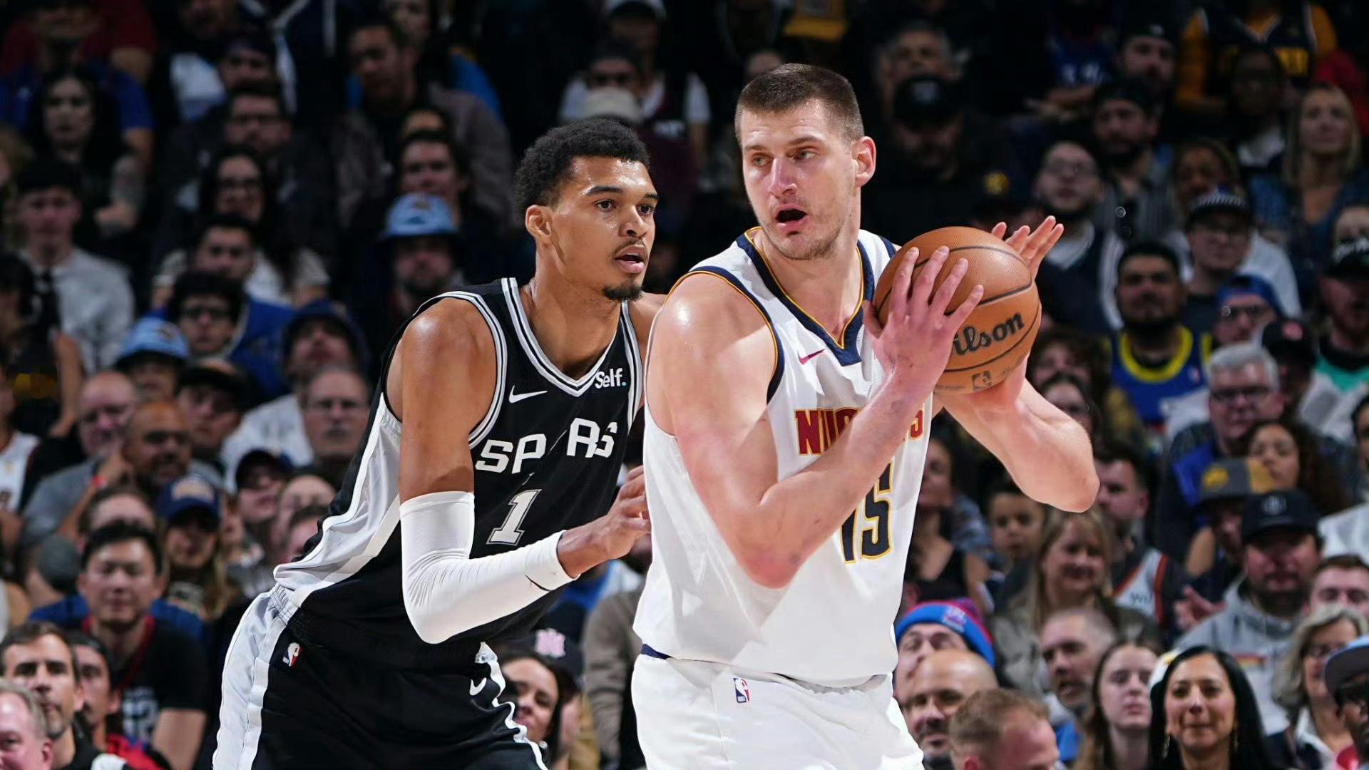 ➡看来掘金是想下去打火箭了，把湖人留给严父森林狼马刺掘金NBA马刺对阵掘金常规赛