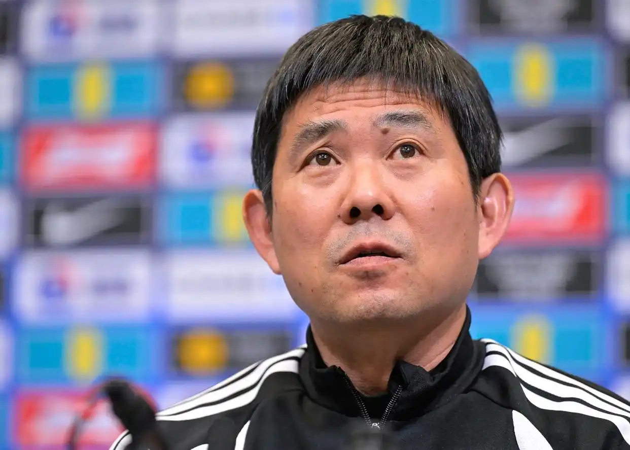 日本主帅相信球队能赢得世界杯冠军森保一出席赛前新闻发布会，被问及日本队世界杯夺冠