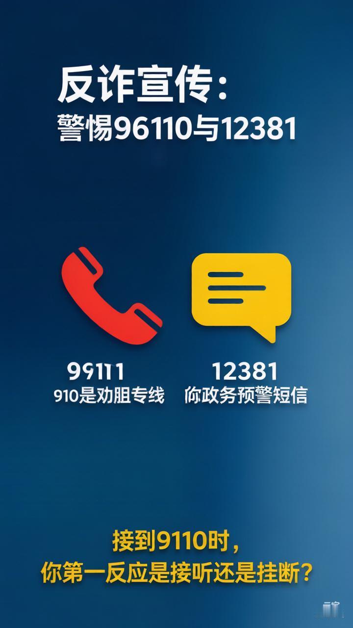 看到96110直接挂断？别傻了！你以为的“骚扰电话”，其实是公安在保你的命！
