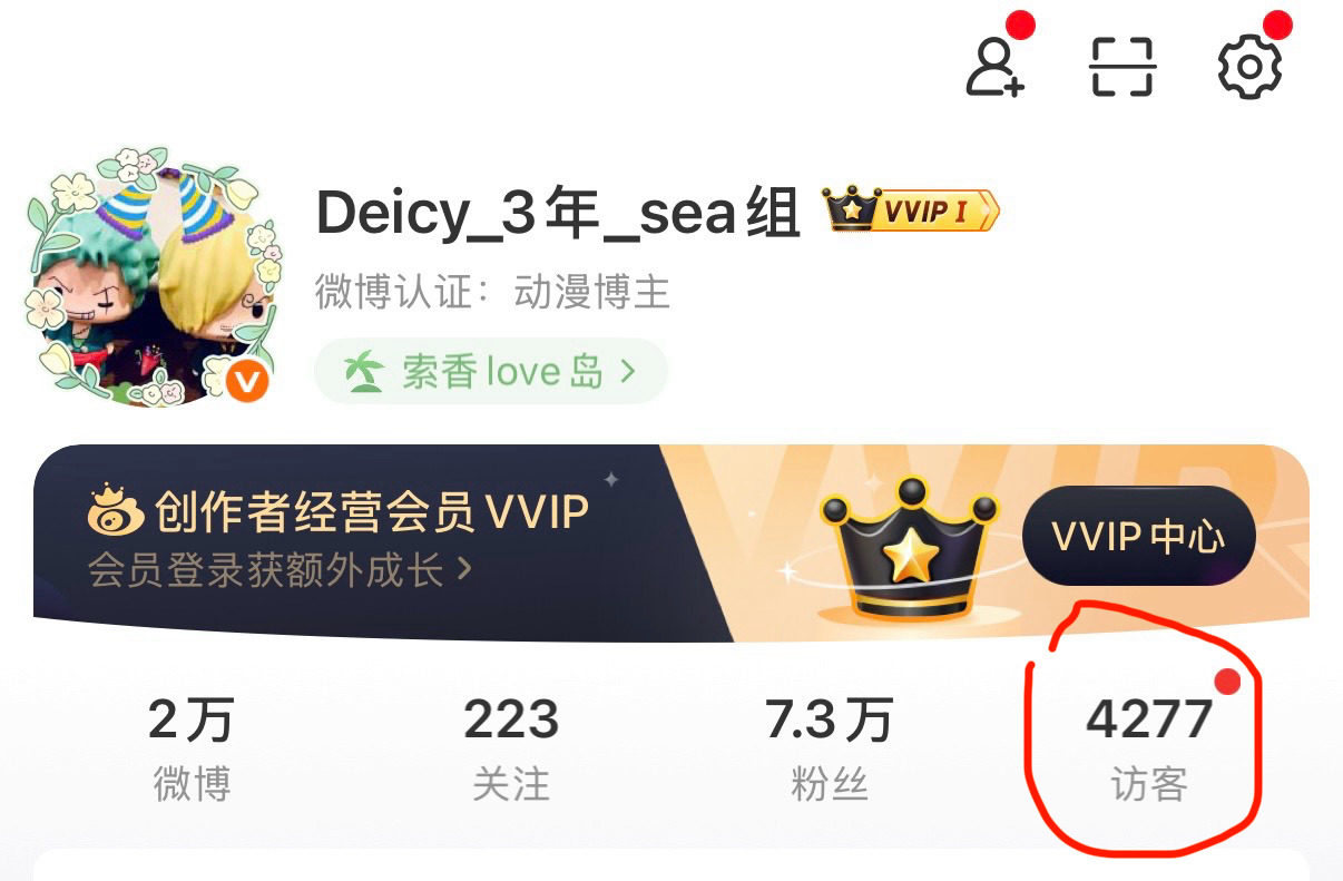 我的妈呀大眼你有病吧 挂个访客人数在这么显眼的地方 我连访客都关了就是不想看啊?
