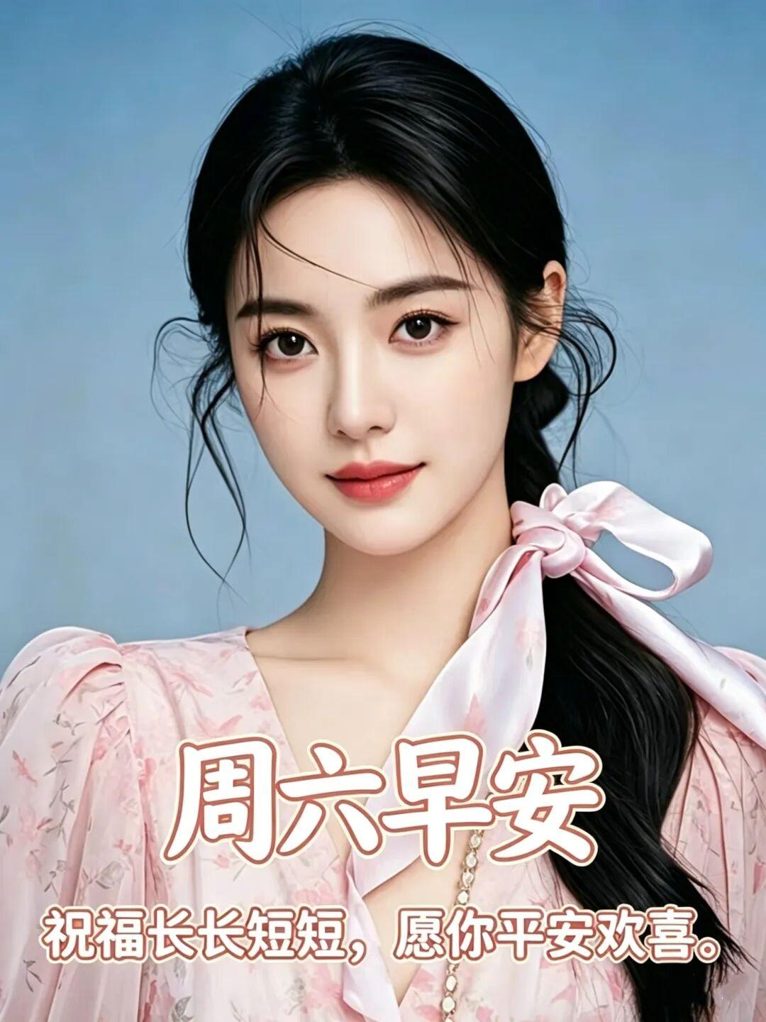 【周六早安】美女问好图片九宫格 最新版本美女早上好美图