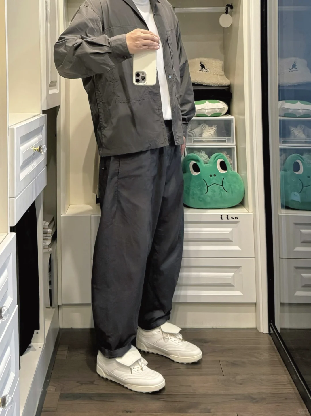 翻盖球鞋｜阔腿裤穿搭