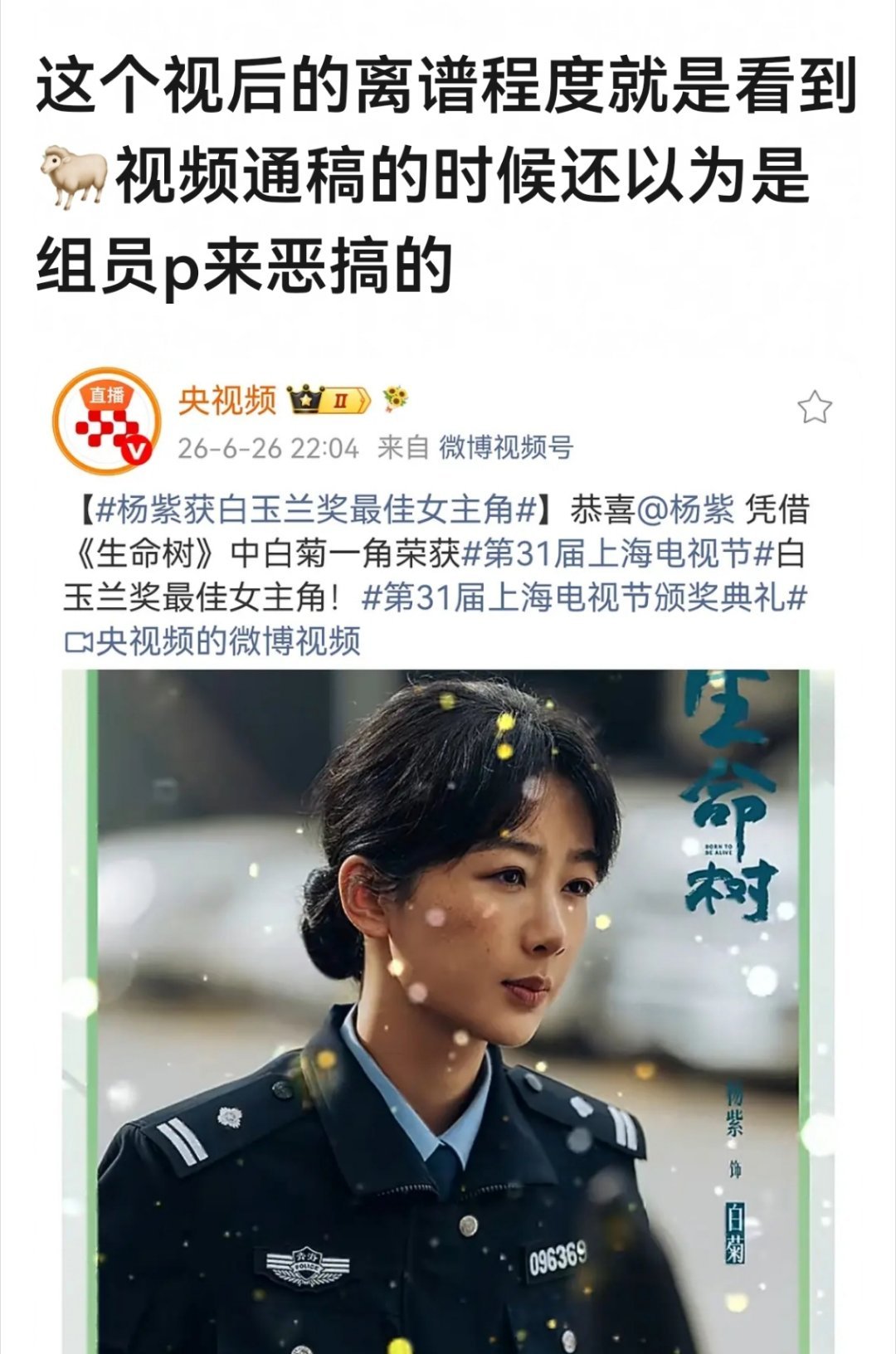 刚刚看的也很震惊，孙俪吴越任素汐输给了杨紫