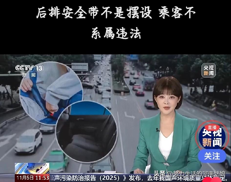 后排不系安全带？别侥幸，现在真罚钱！
 
以前坐后排总觉得系安全带麻烦，觉得那是