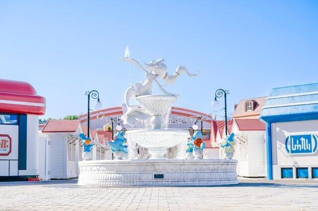 【《宝可梦》主题乐园曝光新照，西狮海壬喷泉亮相】《宝可梦》首个户外常设设施“宝可