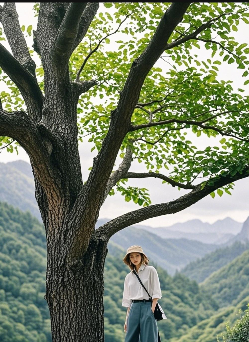 瞬间置身岁月斑驳的山林意境
想对出匹配下联
需好好琢磨
“水底难寻万载石”不错