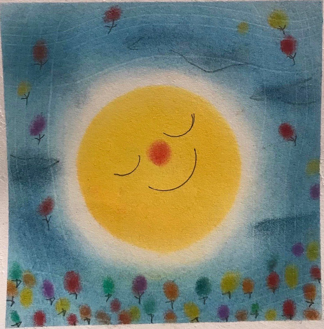 養娃日記51這是倒數幾張粉彩作品啦，當時從2022年7月一路畫到11月，然後就停