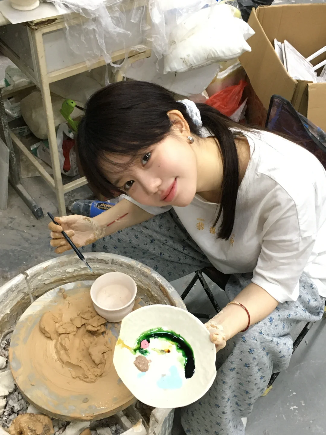 玩儿泥巴真的好治愈✨