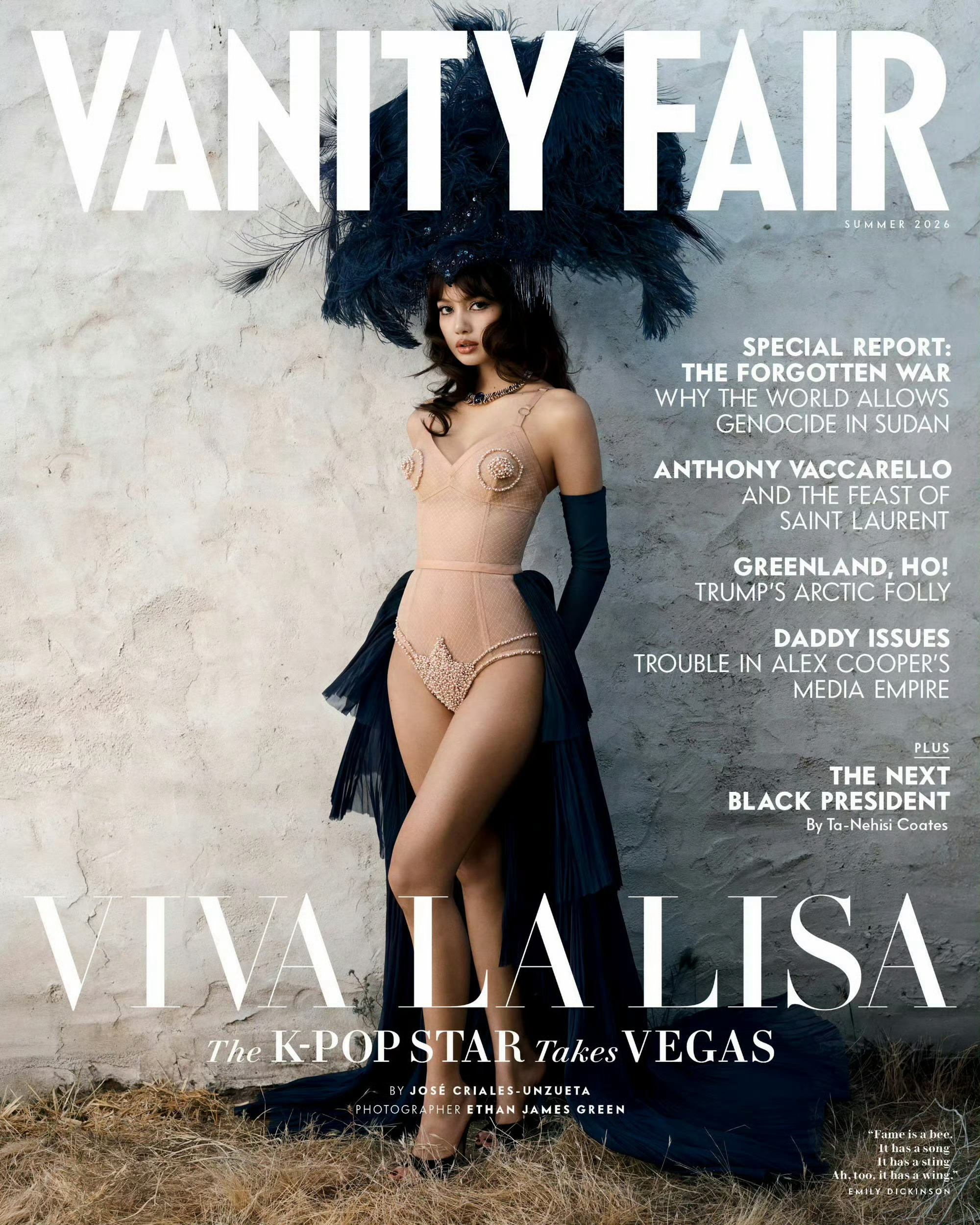 Lisa名利场单人封面Lisa真牛，Vanity Fair名利场是全球顶尖作家、