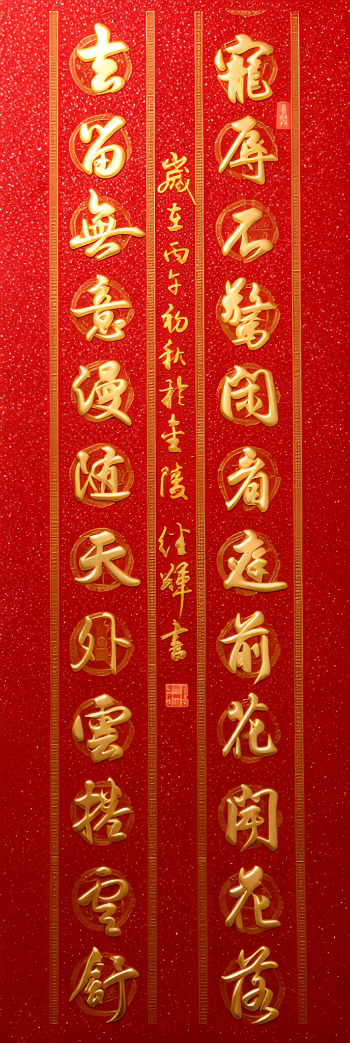 今日分享行书对联创作“宠辱不惊，闲看庭前花开花落；去留无意，漫随天外云卷云舒”。