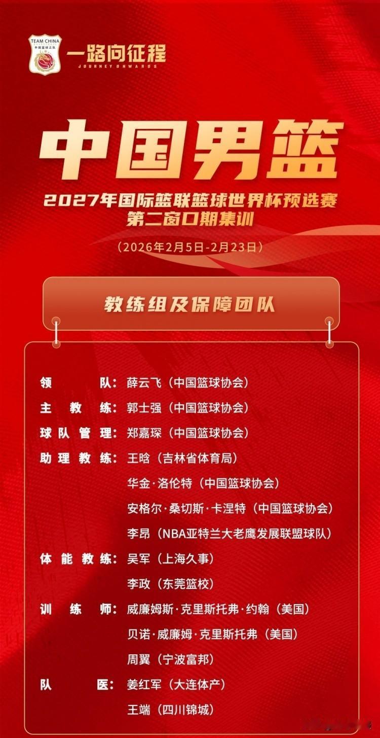 周琦张宁雷蒙李祥波落选新一届男篮集训大名单！！！今天晚上，国家男篮集训大名单公布
