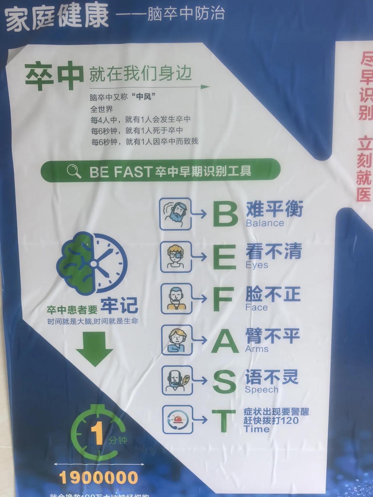一直都不知道这个“卒中”是什么意思。
看了这个才算是明白了，就是中风。
中风，大