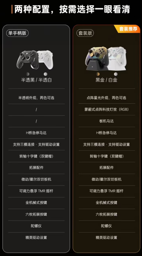 机械师推出 G5 Pro V3 手柄：可调力悬浮 TMR 摇杆，到手 199 元