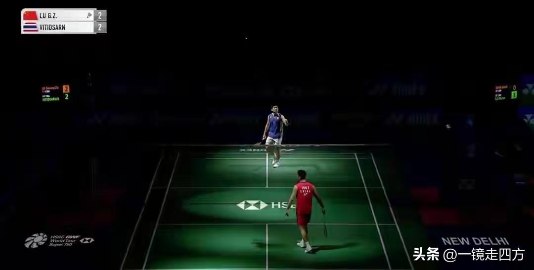 正在进行的印度羽毛球公开赛不断出现奇葩事件，陆光祖和与昆拉武特比赛进行到首局2-