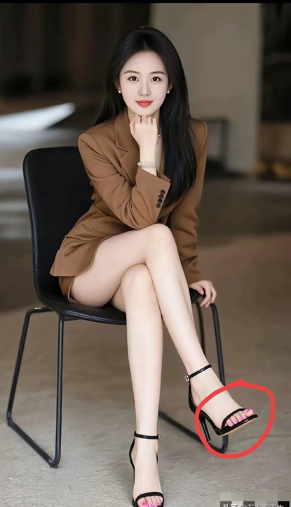 要说下面这位美女漂亮不漂亮，这颜值、身段、衣着、气质好，简直绝配！
​可是难道是