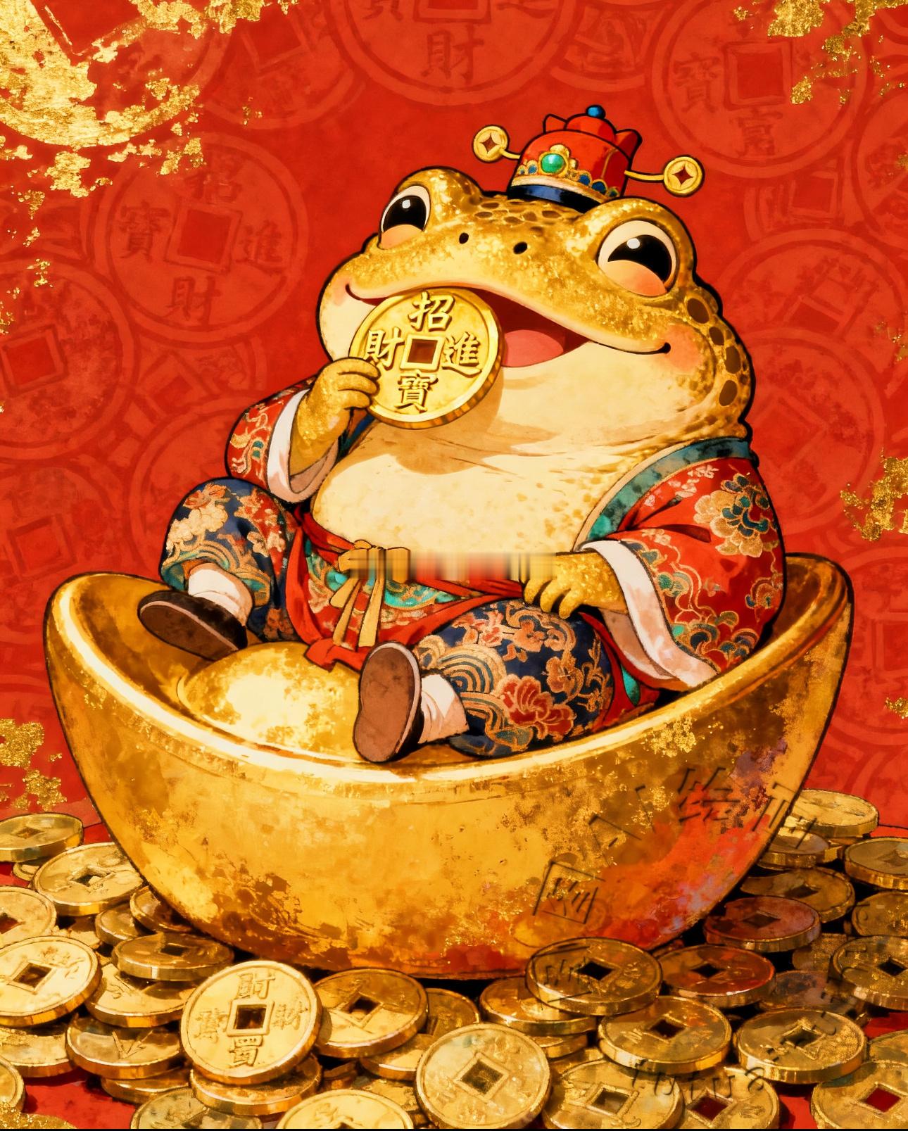 家中若有金蟾、金蝉等财器，可于今日早时轻拭其身，口中默念：“喜迎财神旦，金蝉含喜