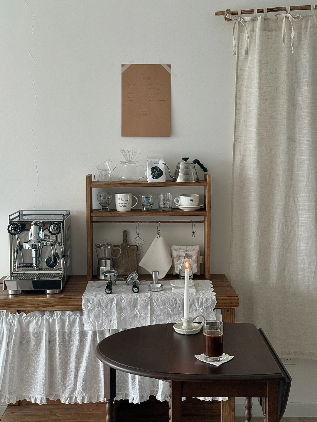 𝐻𝑜𝑚𝑒 𝐶𝑎𝑓𝑒☕️在家布置了一个咖啡馆