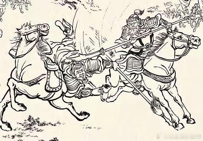 三国 武威后将军黄忠带着六名亲随不顾冯习、张南劝阻来到东吴营前单搦潘璋交战。东吴