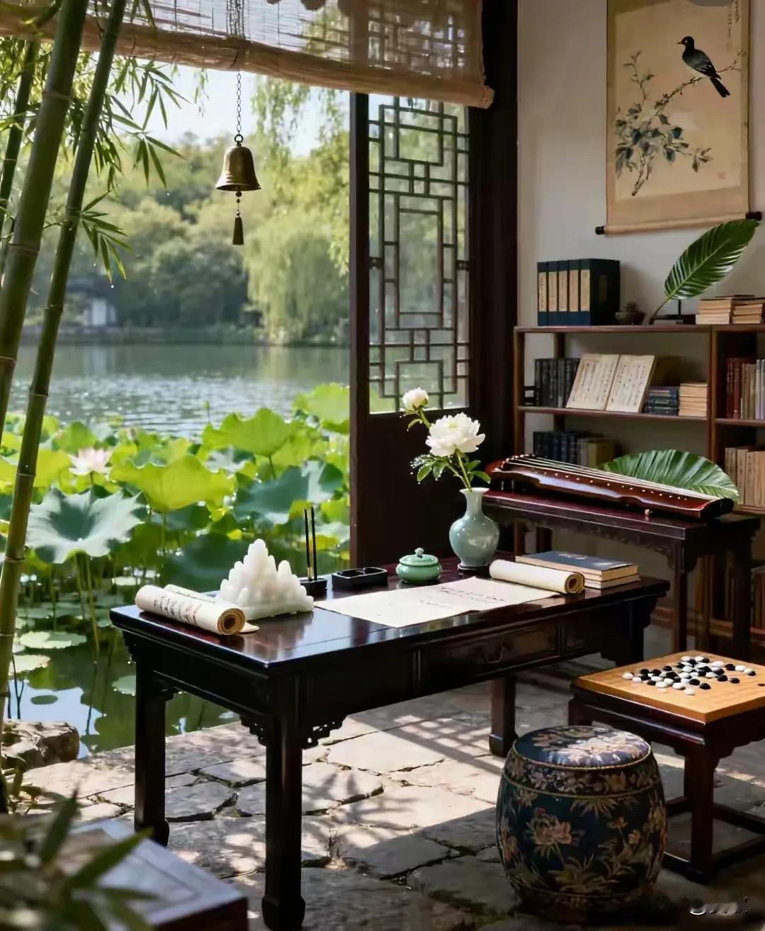 上联:枫亭犹念诗中月
下联:竹榭再闻曲里风
横批:风月无边