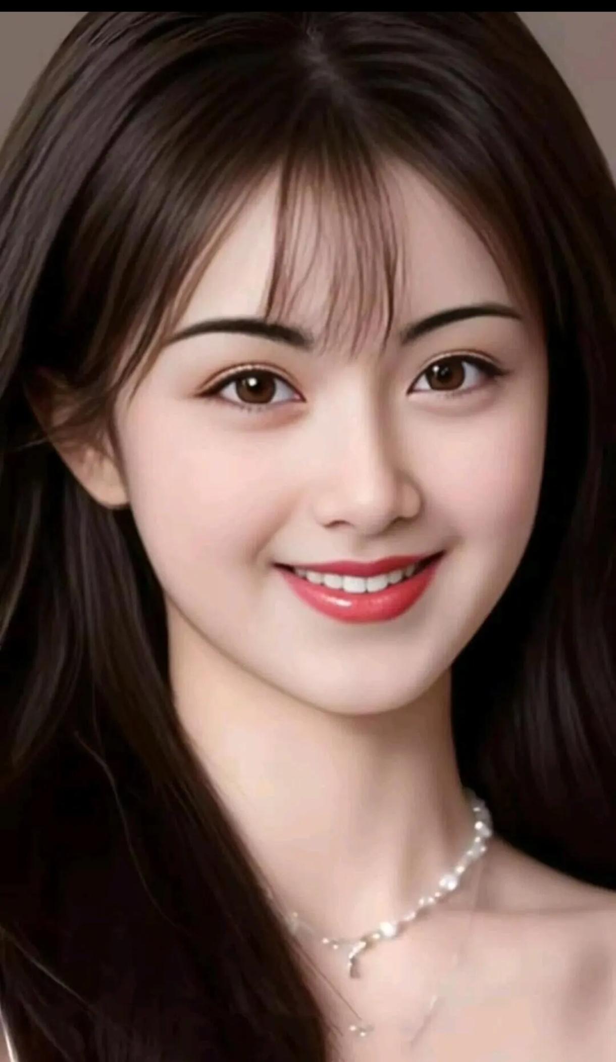 笑靥如花，玉佩轻摇。
花容如宝