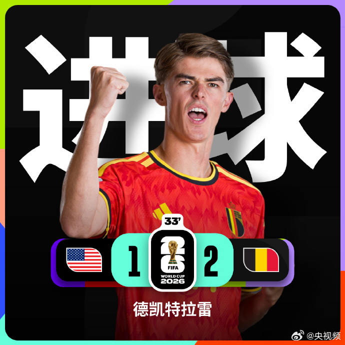 比利时德凯特拉雷梅开二度2026 美加墨世界杯 1/8 决赛，美国对阵比利时鏖战