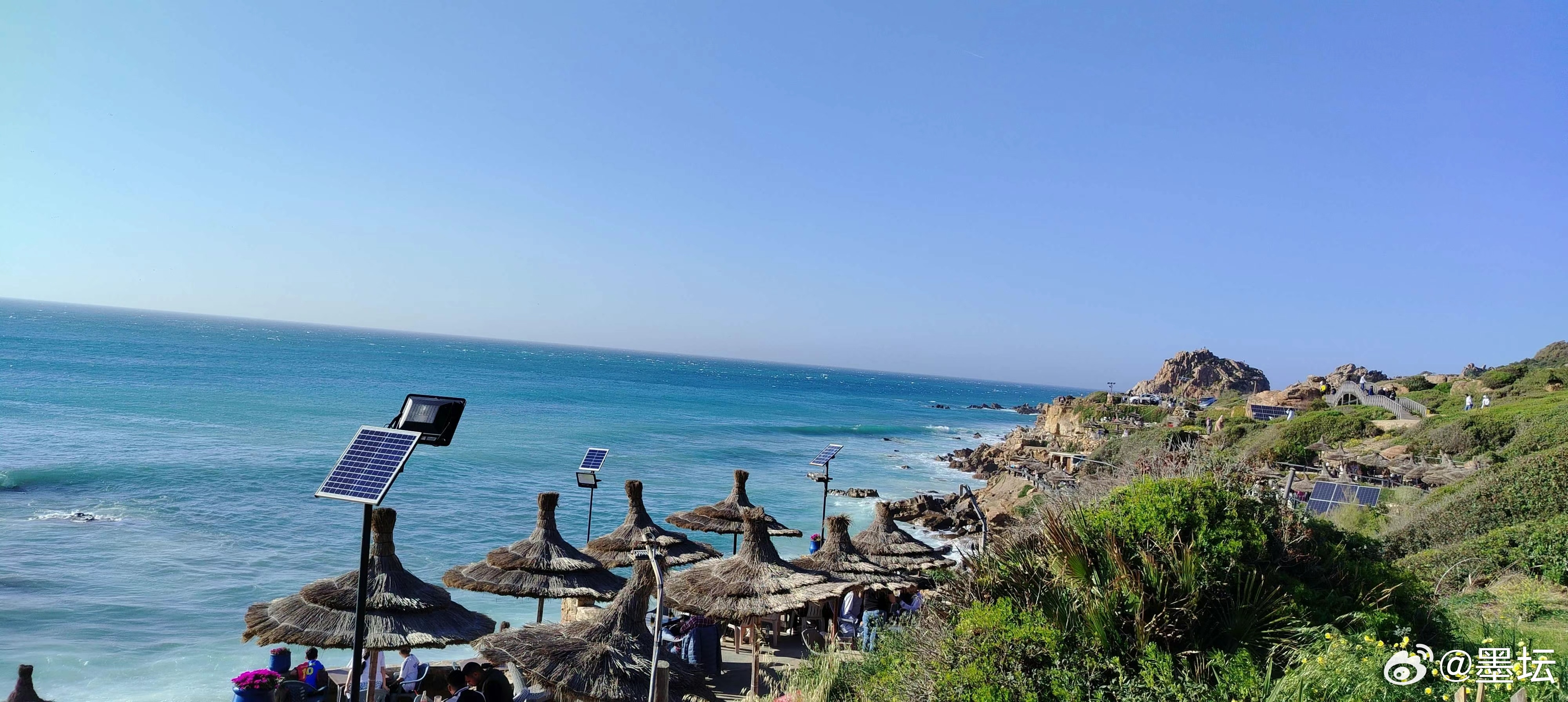 海岸线的风景​道法自然，观海听涛落日​壮丽与清凉海潮​​帝国主义的大炮玩具​客轮