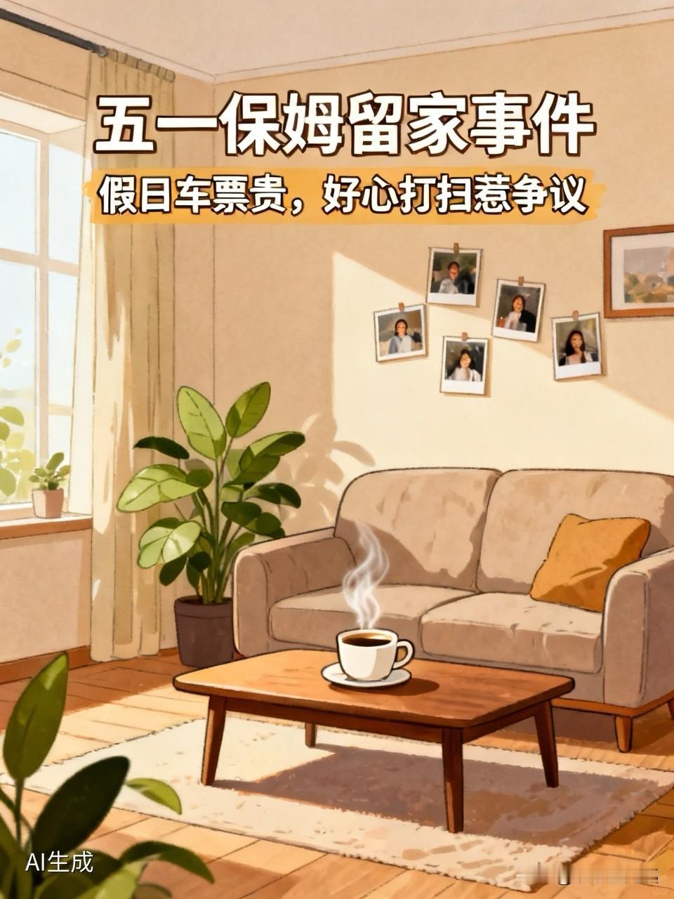 五一节雇主一家人出门旅游，让保姆放假回家，保姆私自留下，在雇主家搞卫生，这事儿合