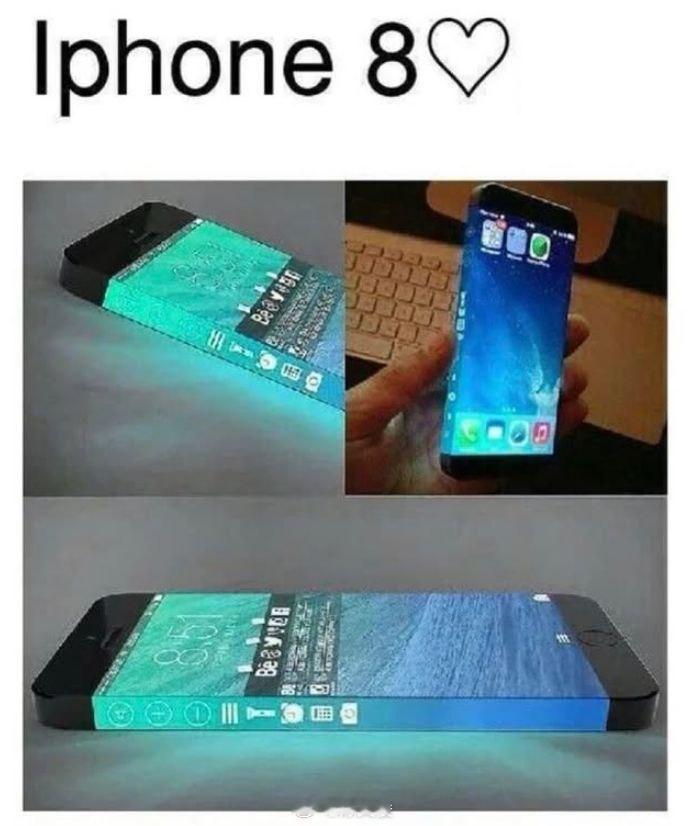 2014年的人们幻想iPhone 8的模样。 ​​​