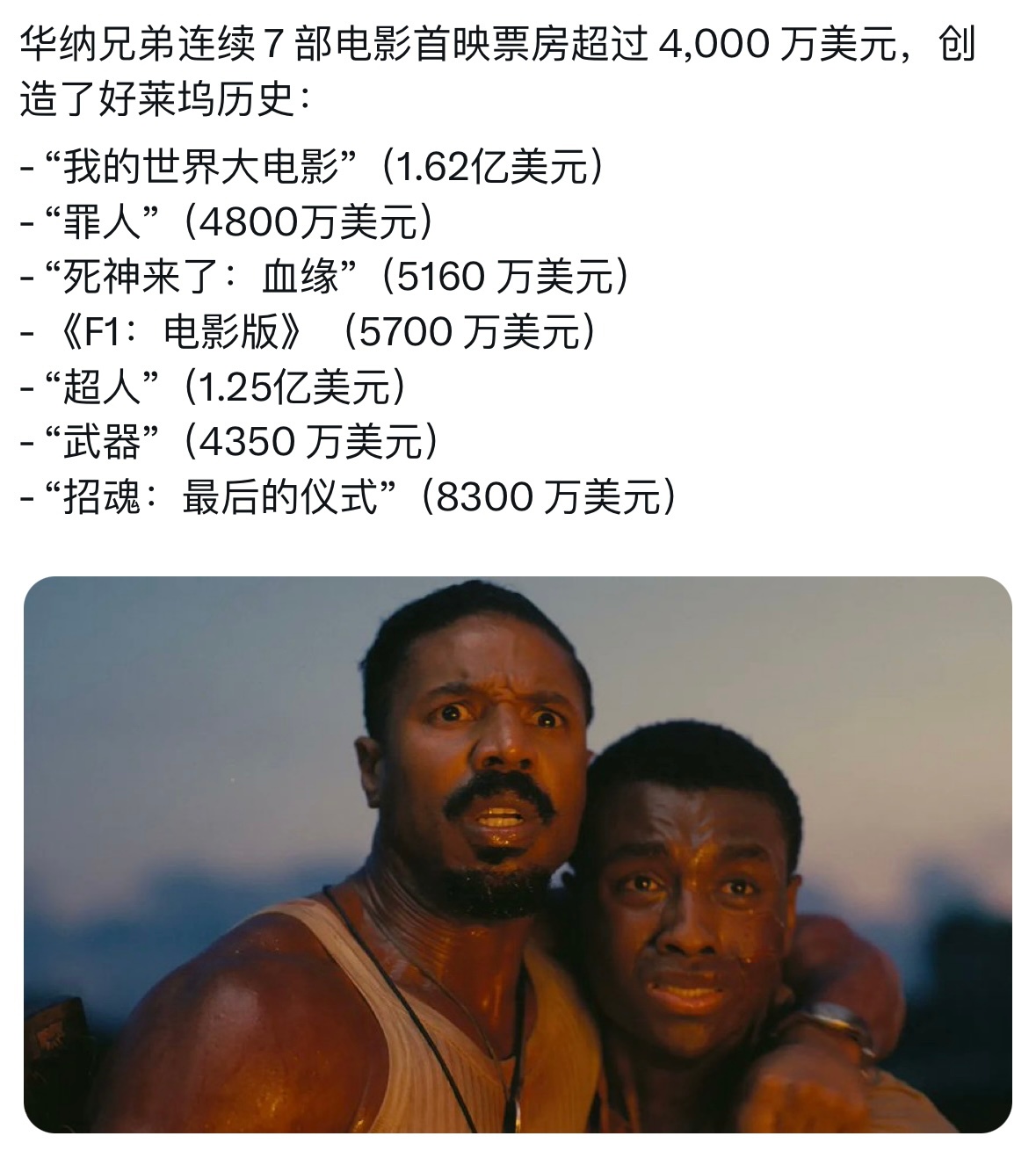 票房7连爆！接一波华纳的事业运💰💰💰[祈祷]花式刷片挑战 ​​​