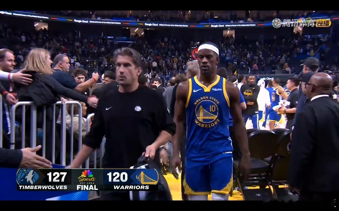 勇士120-127不敌森林狼库里39分，兰德尔27分，戈贝尔24分14板，迪文琴