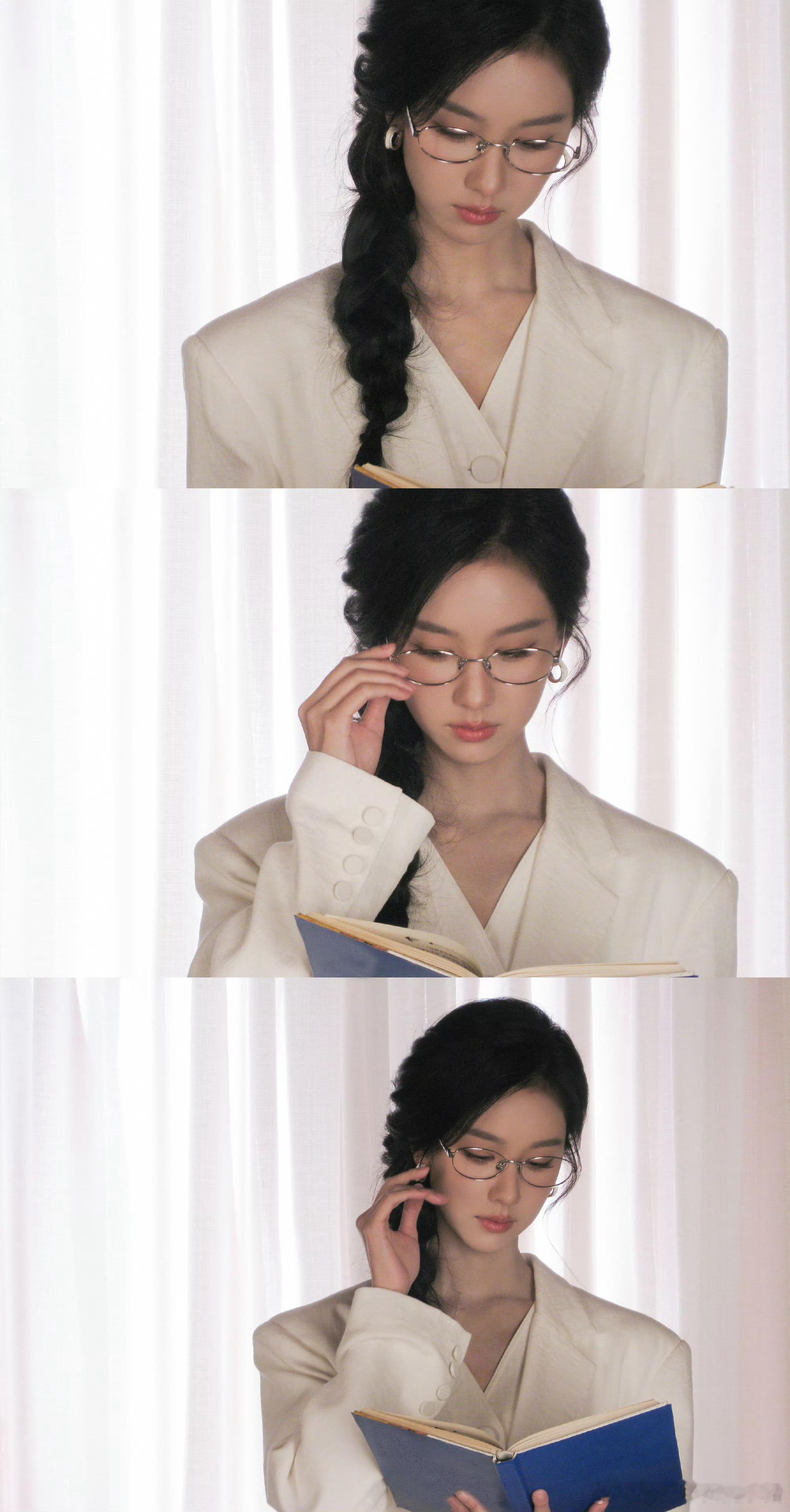 陈都灵眼镜 Look，今天是高智感学姐