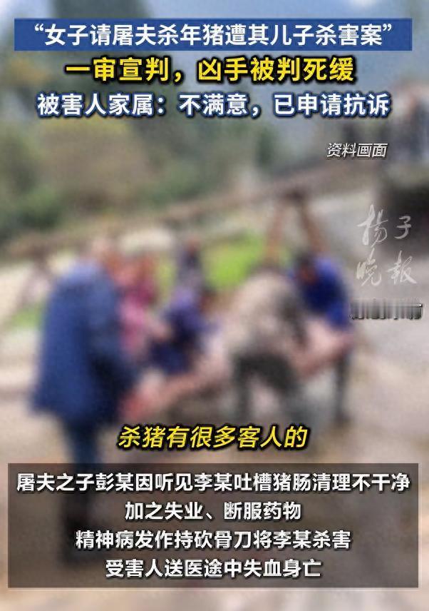 一句"猪肠没洗干净"，六旬女雇主倒在了杀年猪的案板上，砍她的不是屠夫，是屠夫带来