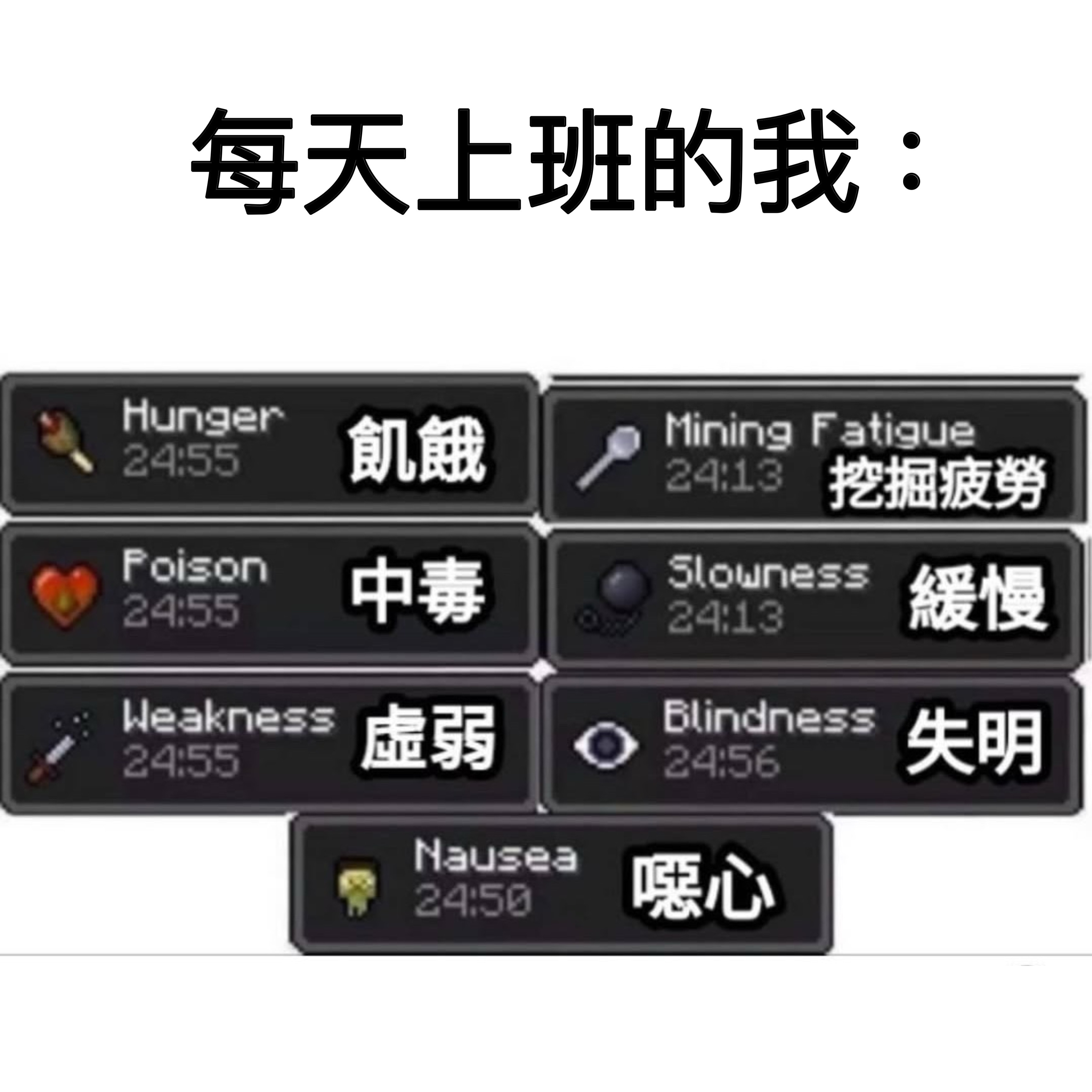 无正面效果memes