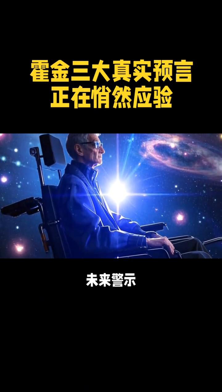 霍金三大真实预言正在悄然应验。
霍金三大真实预言正在悄然应验的人类未来警示。很多