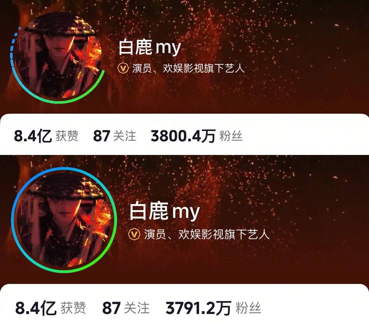 白鹿抖音粉丝一天掉了9万多评论区也沦陷了… 
