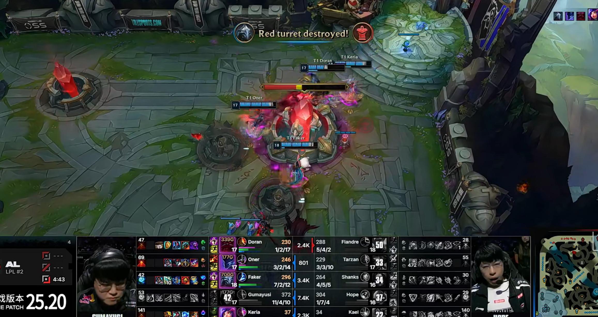 AL对战T1又是熟悉的决胜局了！把光借给AL！ ​​​