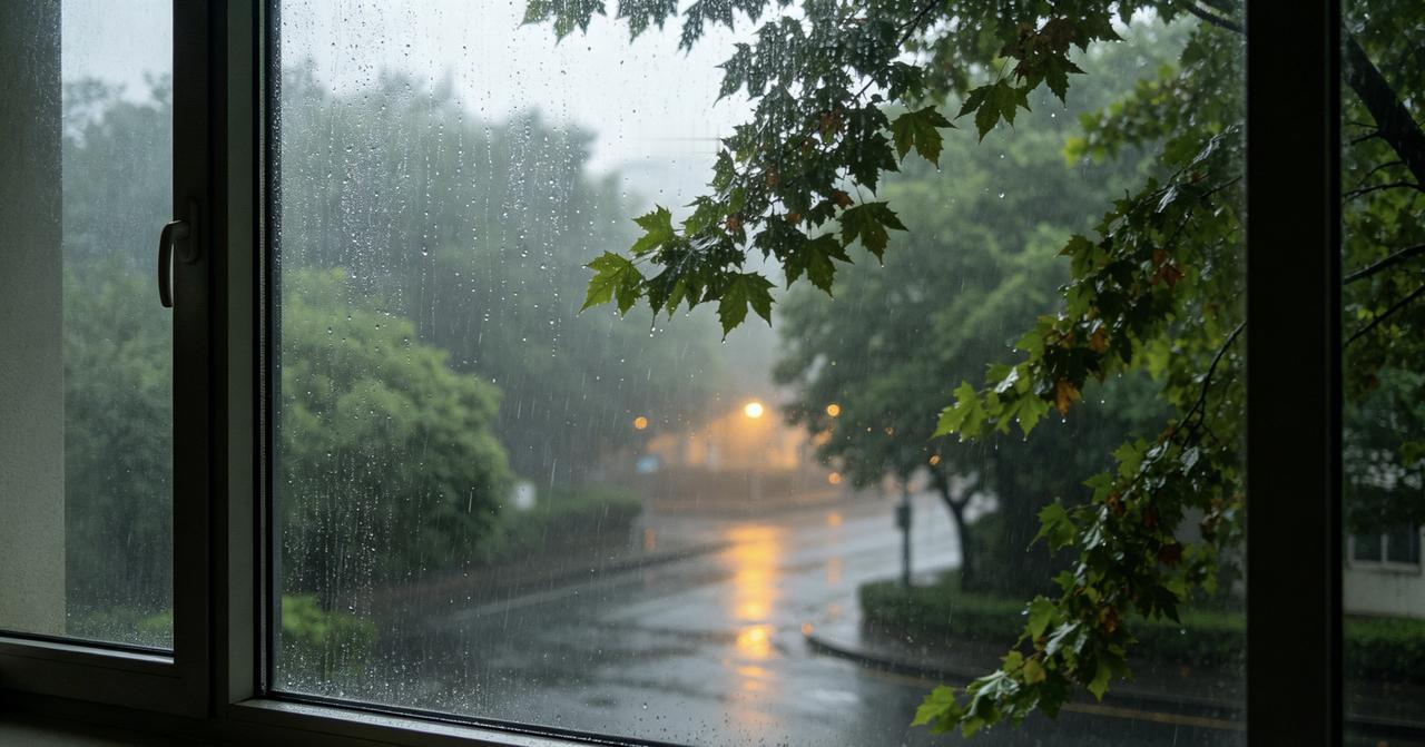 窗外天还在下着淅沥小雨，一滴，一滴，像在商量今天该怎么落。

这种天气醒来，总让