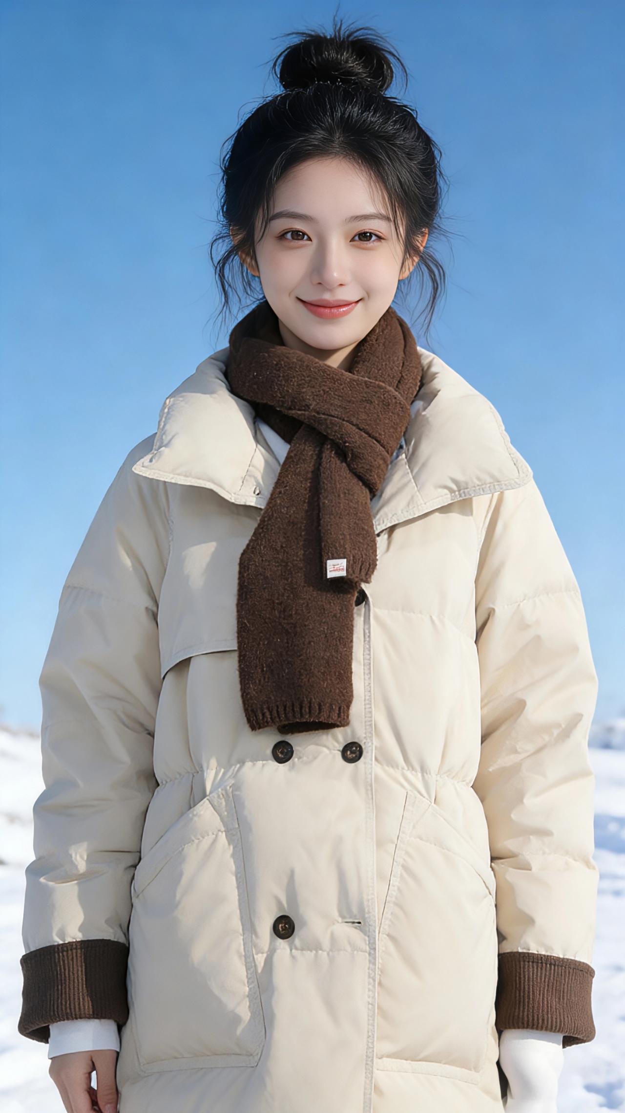 雪色与暖冬
 
澄澈的蓝天像一块揉皱了又展平的蓝绸，铺在雪原的上空，晃得人眼睫发