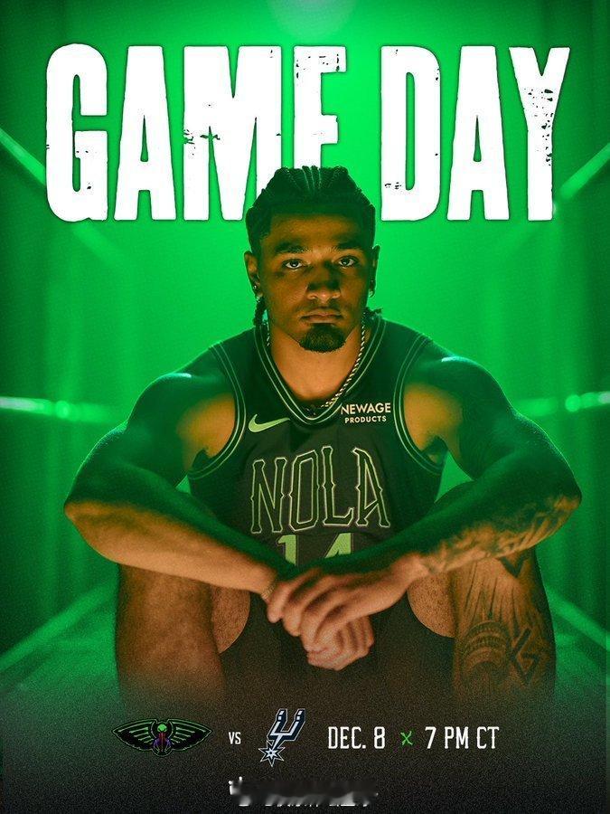 比赛日预告」⏰明晨9:00主场迎战马刺👊｜ ｜  cr：新奥尔良鹈鹕 