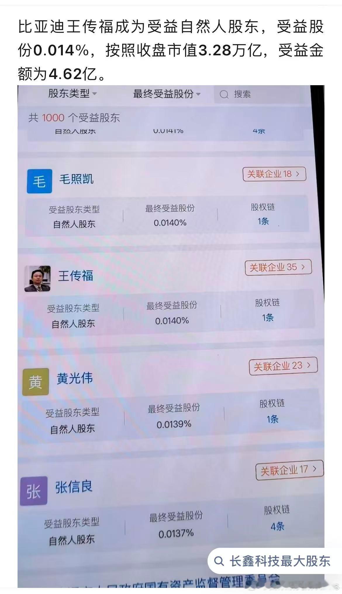 船夫哥怎么还有个人持股啊而且按照网传李黔的朋友圈内容和我查的企查查情况，应该还有