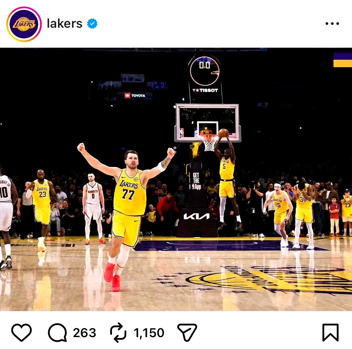 湖人本赛季第一次打加时就燃爆了，东契奇绝杀，是否意味着今年能翻越约老师这座大山？