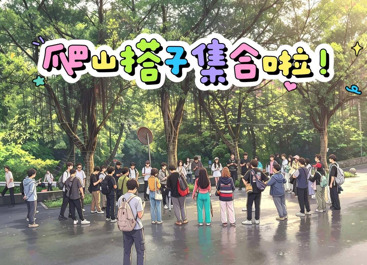 雨天的白云山你爬过了吗？
50人快乐登山🧗🏻‍♀️
恰逢山间细雨，一路清爽惬
