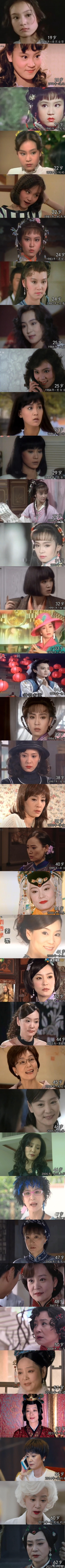 初代琼女郎刘雪华，19岁到62岁荧幕颜值变化 